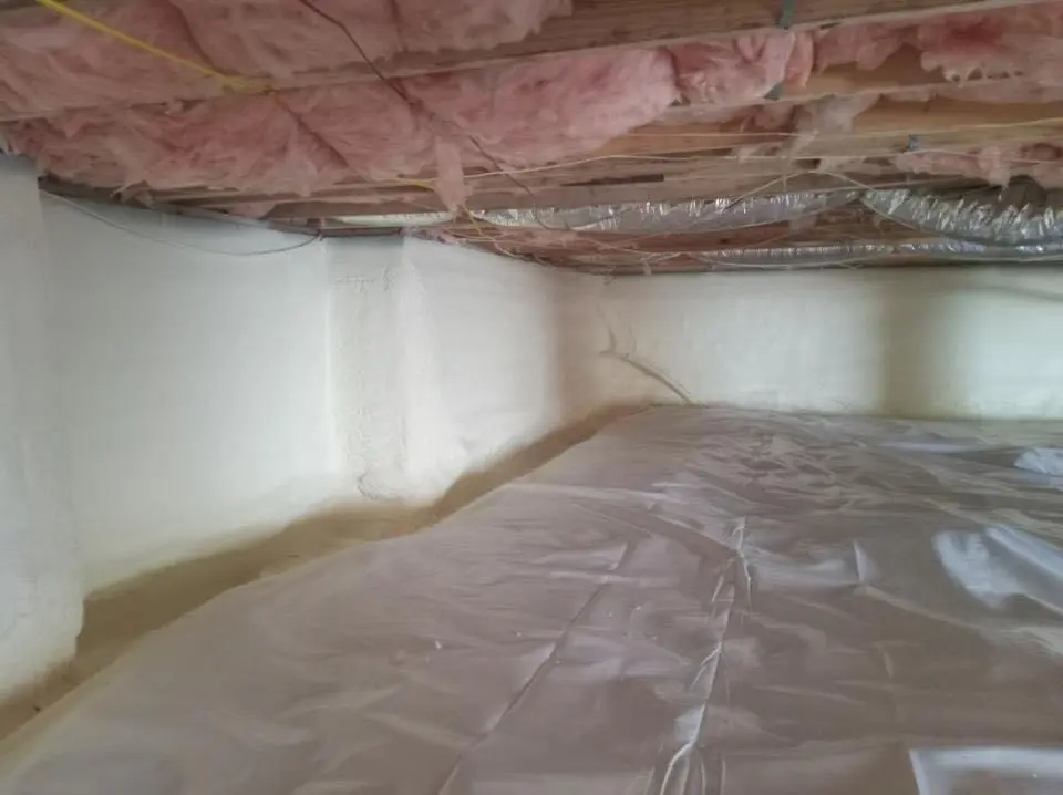 Crawl space encapsulation with closed-cell spray foam for Attic Insulation in Batavia